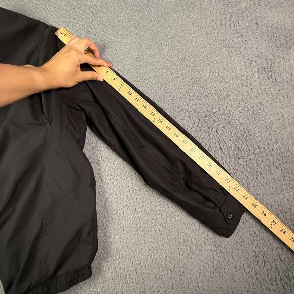 Polo Ralph Lauren Jacket Mens M Black Bi Swing Windbreaker Zip Bomber Chin Strap - Picture 8 of 9